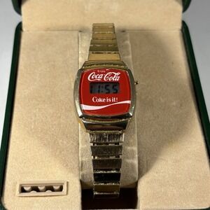 1990's Coca Cola Watch Digital  with an Expansion Band Vintage Works New Battery